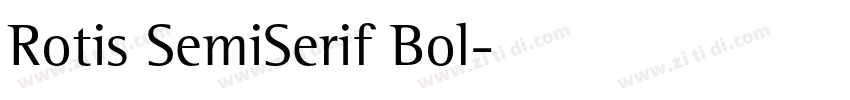 Rotis SemiSerif Bol字体转换